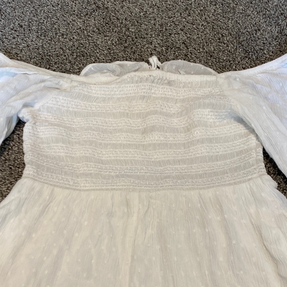 American Eagle Outfitters Strapless White Dress with Pockets - Picture 9 of 12